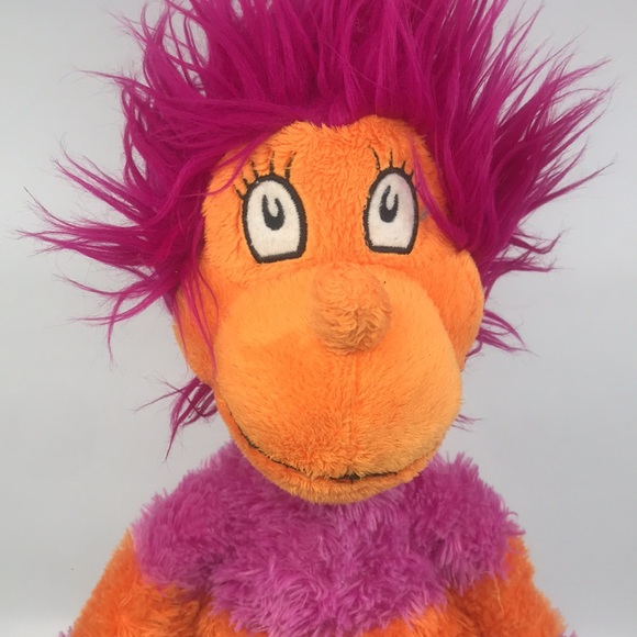 Kohl’s Dr Zeus Orange and Pink Stripe Plush 2010 Wocket in my Pocket 18” Stuffed - Picture 2 of 8